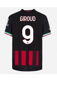 AC Milan Olivier Giroud #9 Voetbaltruitje Thuis tenue 2022-23 Korte Mouw
